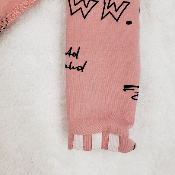 Adidas Bodysuit Womens Large Pink One Shoulder Long Sleeve Graphic GD3042 ESC - Picture 5 of 13